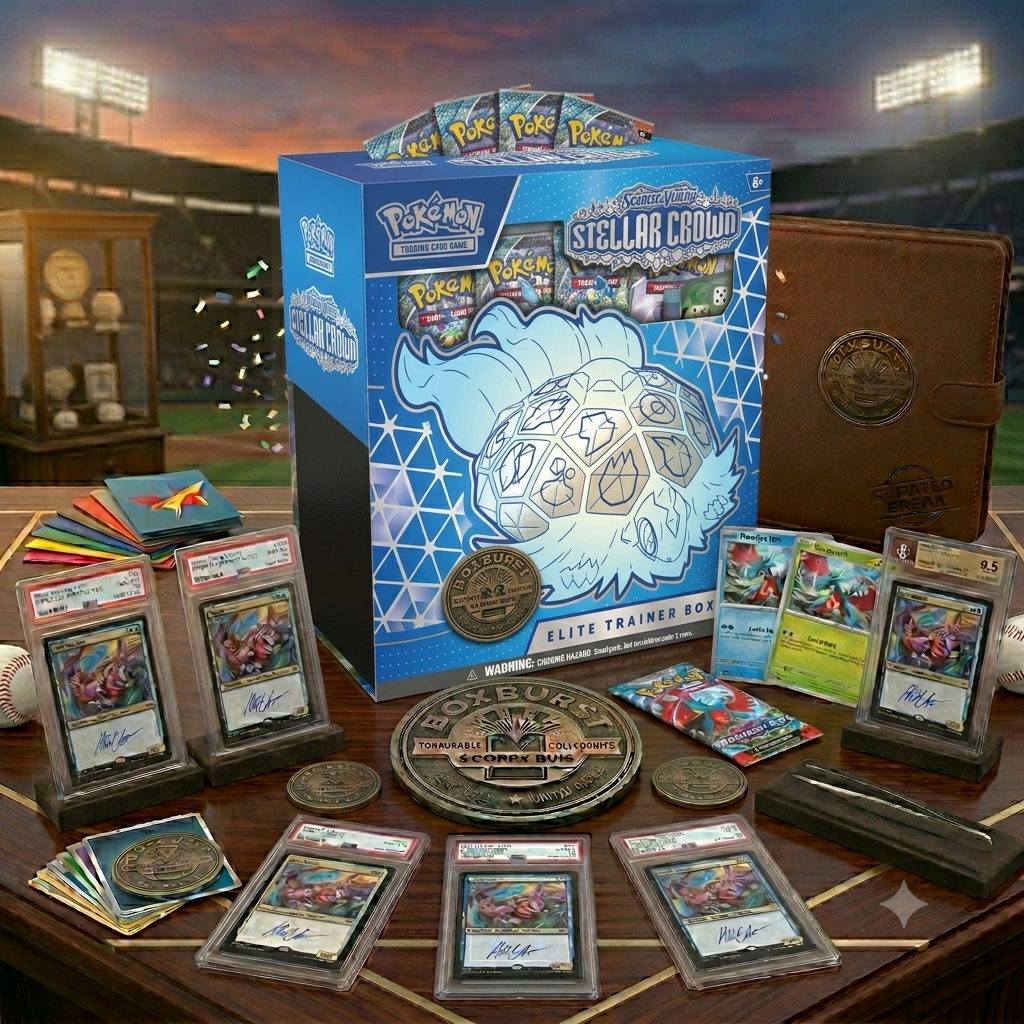 Pokémon TCG: Scarlet &amp; Violet—Stellar Crown Elite Trainer Box (1 Full-Art Promo Card, 9 Boosters &amp; Premium Accessories)