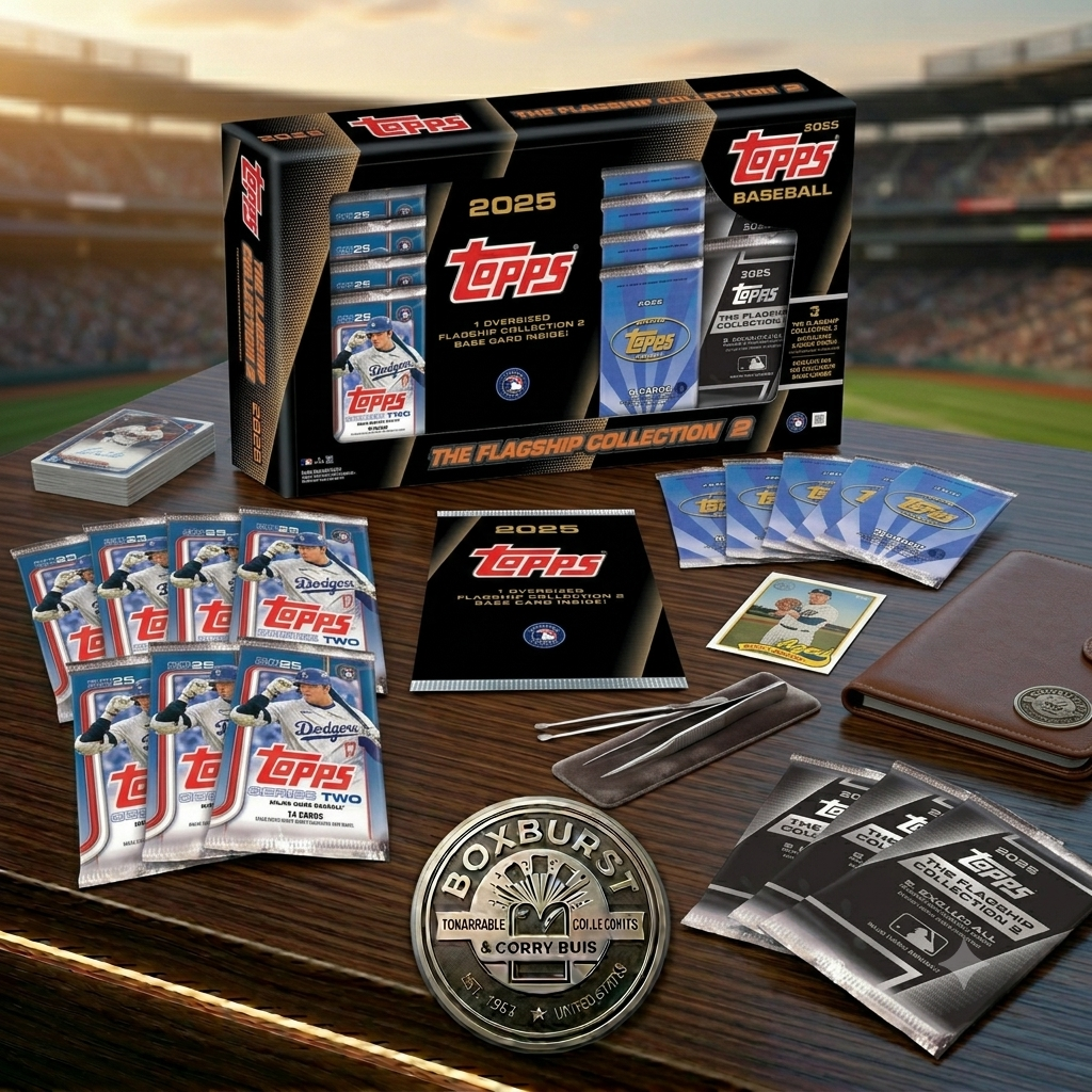 2025 Topps Baseball Flagship Collection Series 2 Trading Card Box (1 Oversized Card Per Box)