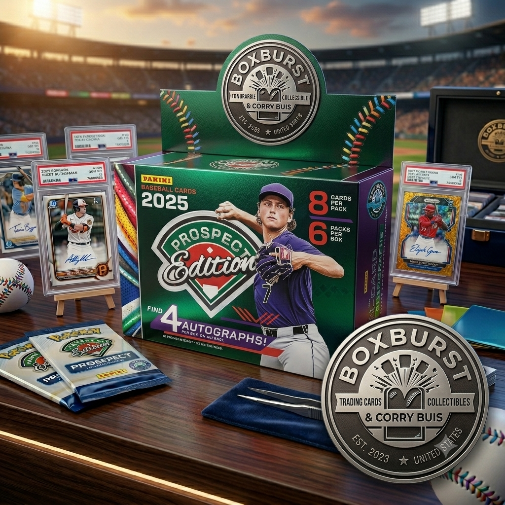 2025 Panini Prospect Edition Baseball Hobby Trading Card Box (4 Autographs Per Box)