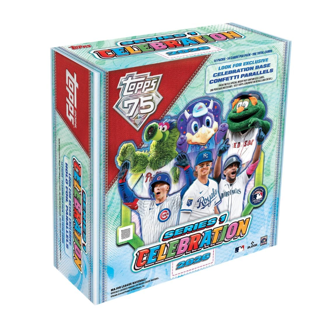 2026 Topps Series 1 Baseball Celebration - Mega Box - 75th Anniversary Edition