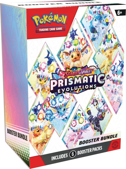 Pokémon TCG: Scarlet &amp; Violet—Prismatic Evolutions Booster Bundle (6 Booster Packs)