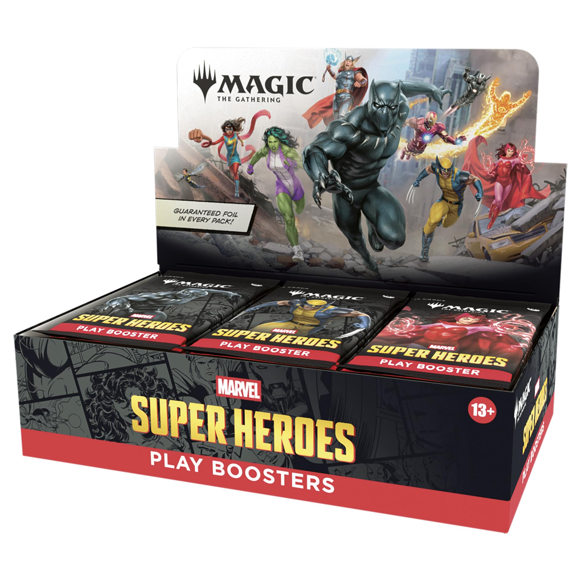 Magic: The Gathering | Marvel Super Heroes Play Booster Box |Collectible Trading Card Game