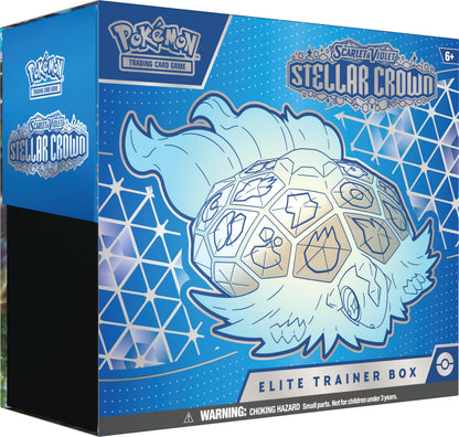 Pokémon TCG: Scarlet &amp; Violet—Stellar Crown Elite Trainer Box (1 Full-Art Promo Card, 9 Boosters &amp; Premium Accessories)