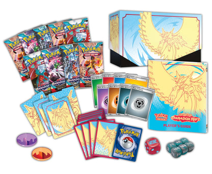Pokémon TCG: Scarlet &amp; Violet—Paradox Rift Elite Trainer Box - Roaring Moon (9 Booster Packs, 1 Full-Art Foil Card &amp; Premium Accessories)