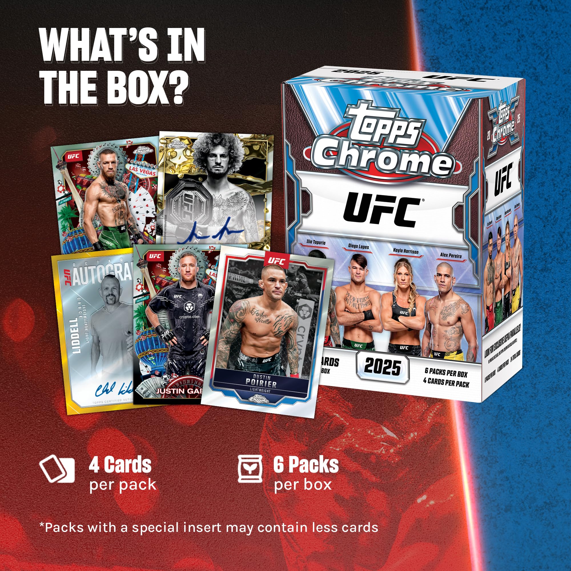 2025 Topps Chrome UFC - Factory Sealed - Mega Box